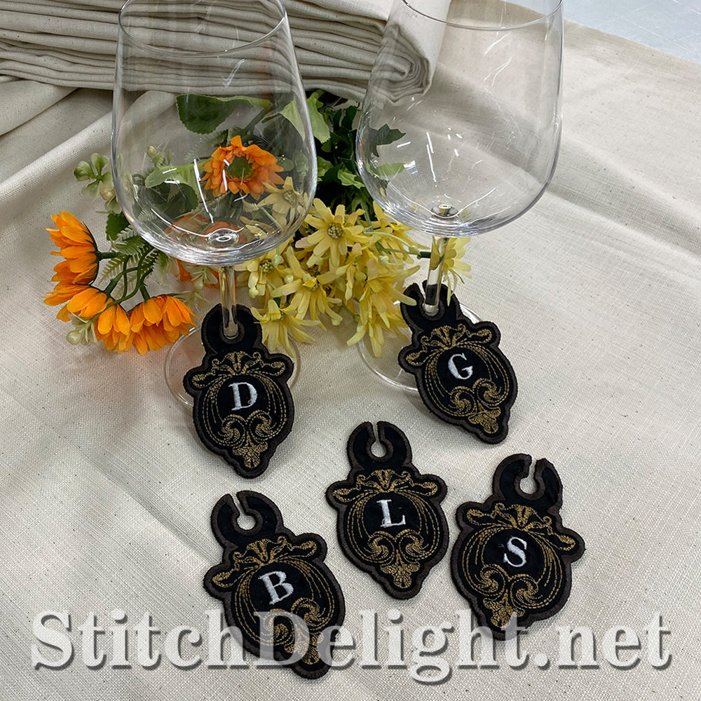 SDS3180 Filigree Wine Glass Tags