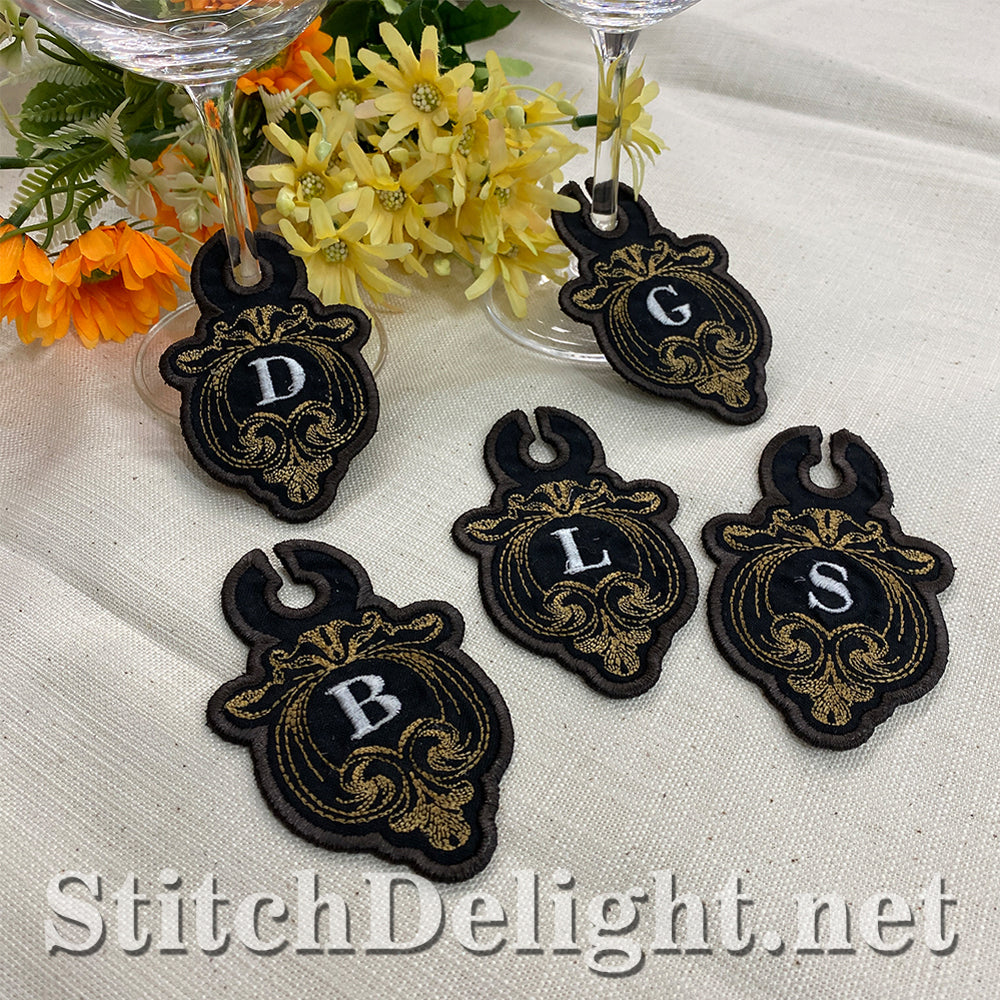SDS3180 Filigree Wine Glass Tags