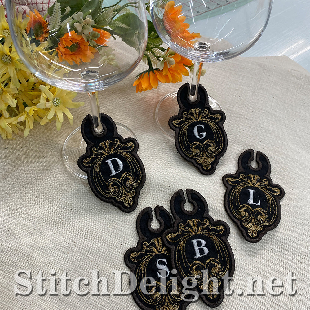 SDS3180 Filigree Wine Glass Tags