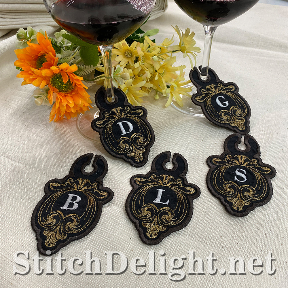 SDS3180 Filigree Wine Glass Tags