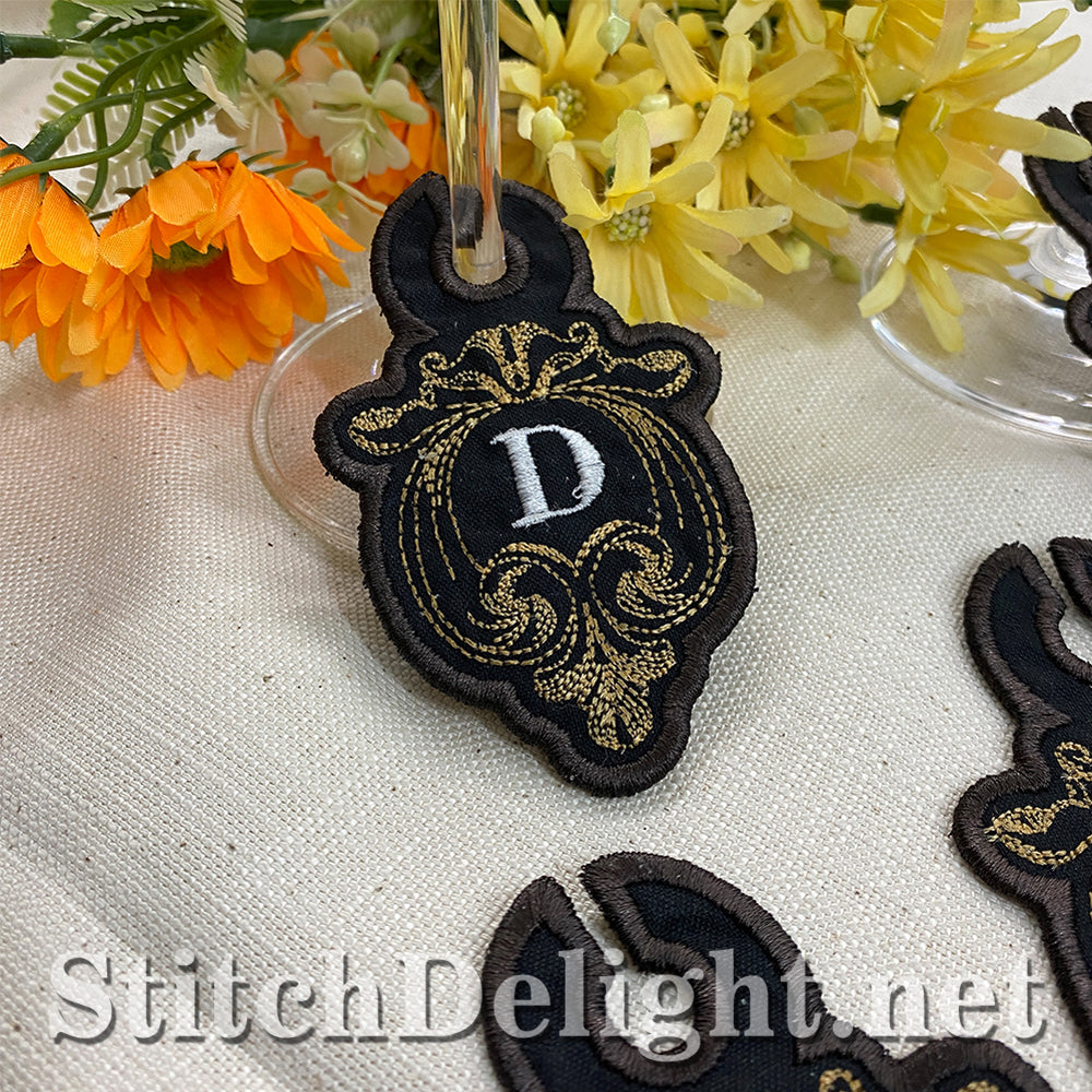 SDS3180 Filigree Wine Glass Tags