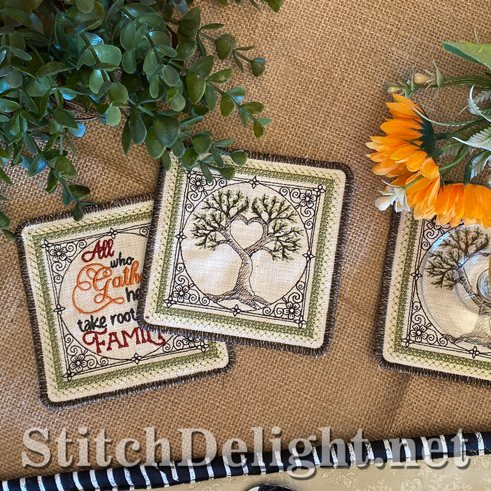 SDS3187 Family Tree Coasters