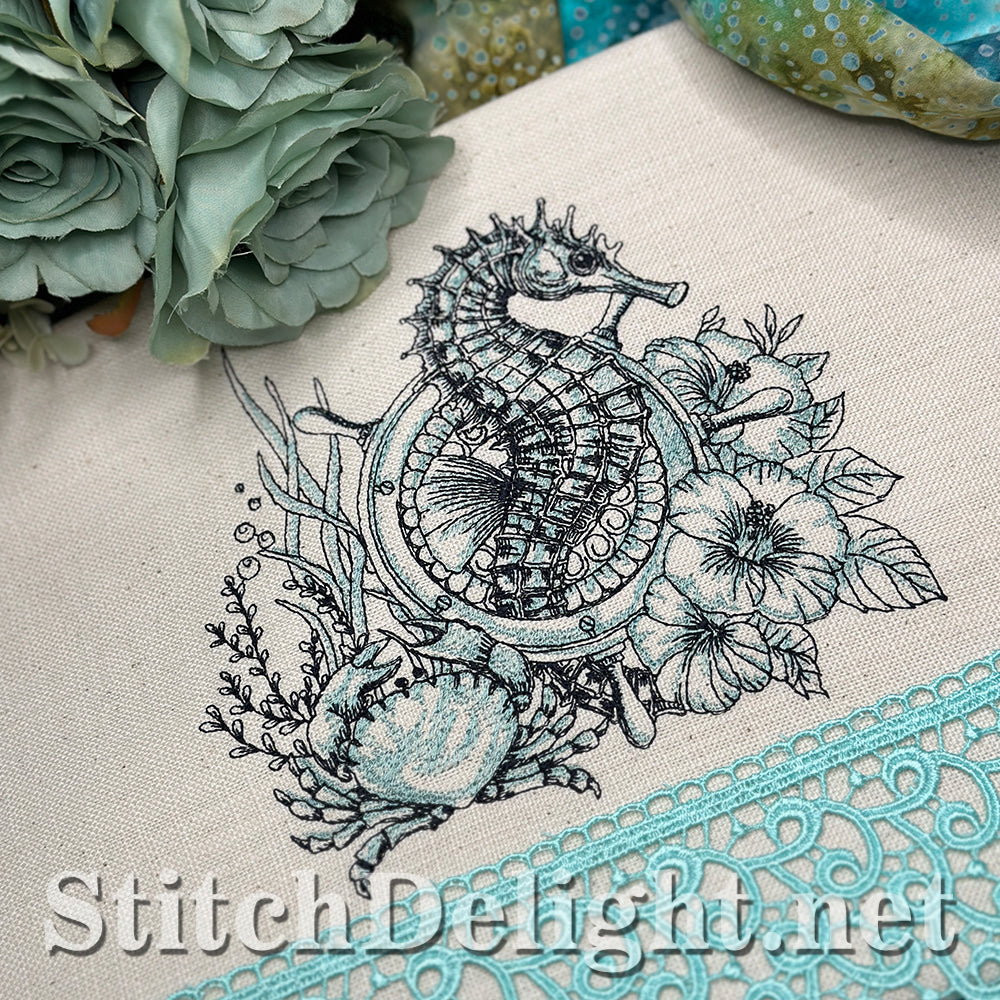 SDS3366 Nautical Charm Seahorse