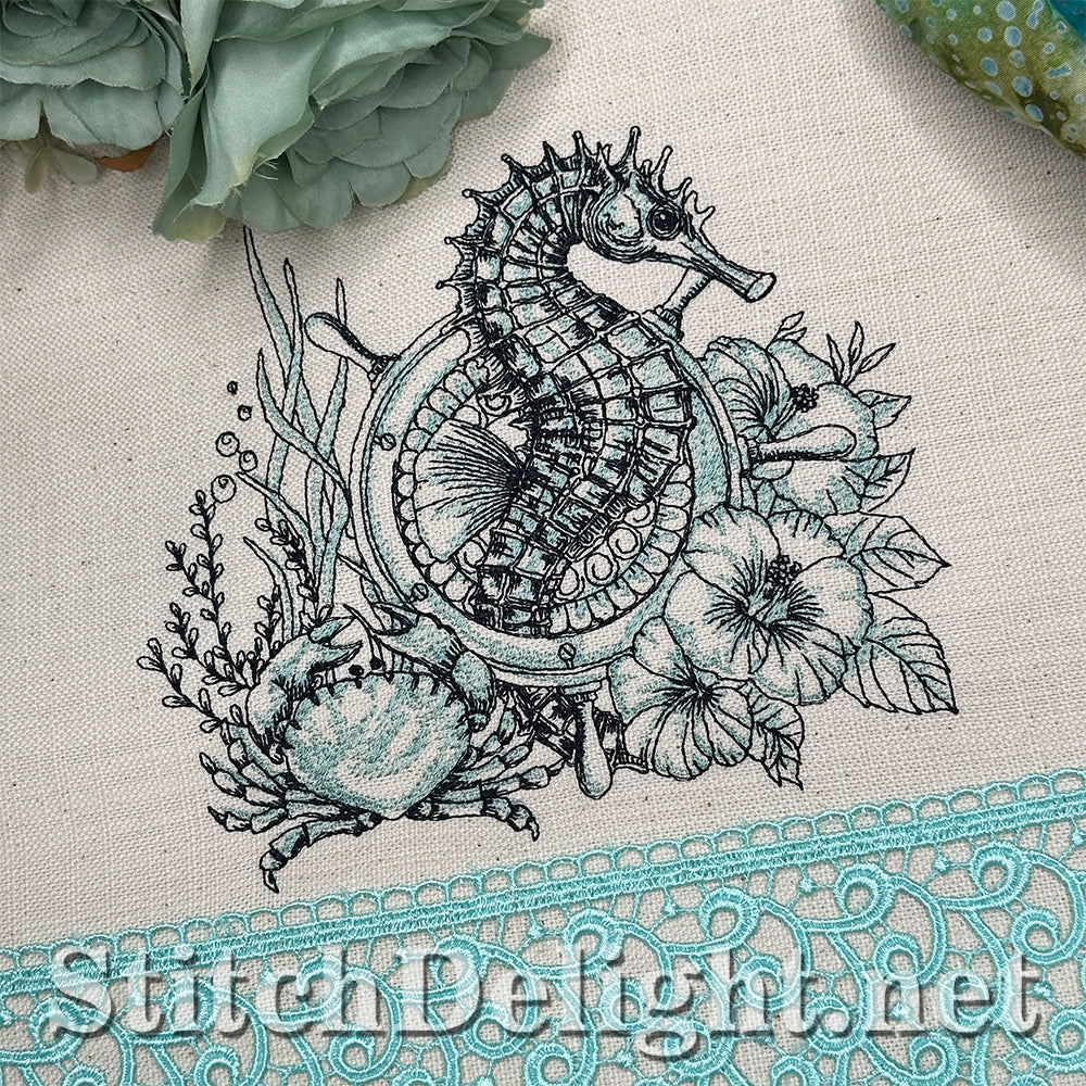 SDS3366 Nautical Charm Seahorse