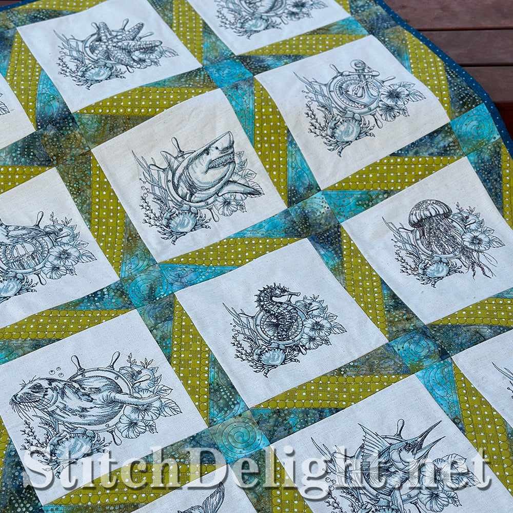 SDS3372 Pieced Star Quilt