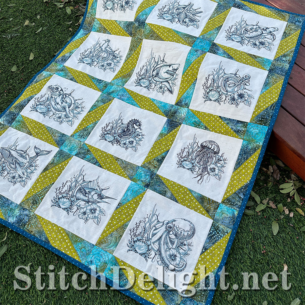 SDS3372 Pieced Star Quilt