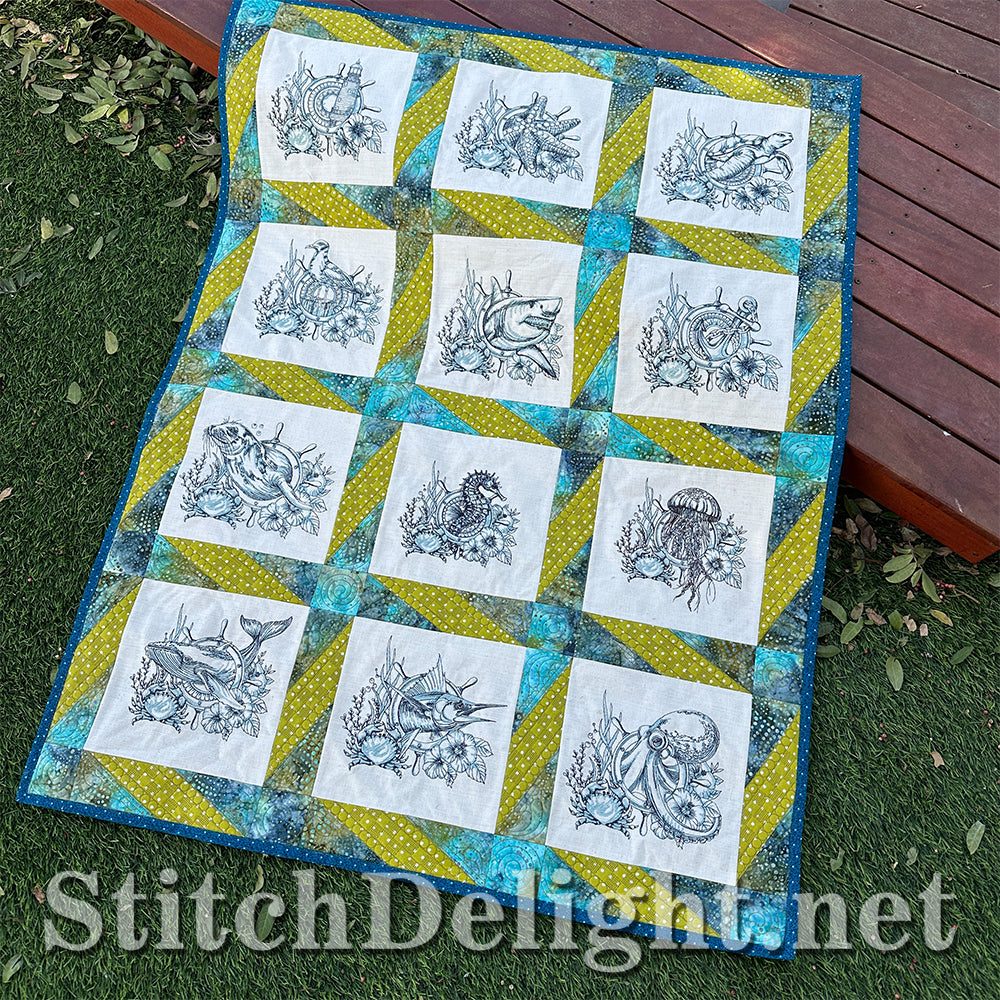 SDS3372 Pieced Star Quilt
