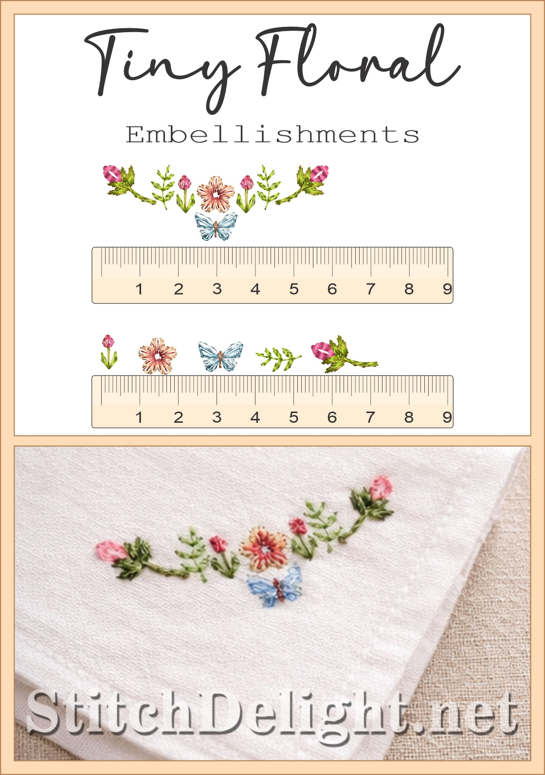 SDS3423 Tiny Florals - Micro Embroidery