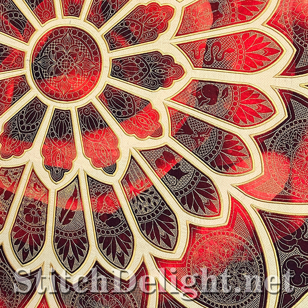SDS4233 Rose Window Quilt