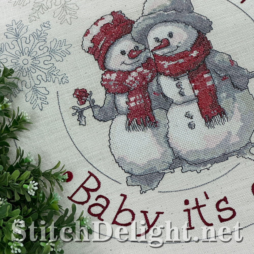 SDS4279 Cross Stitch Snowman Couple