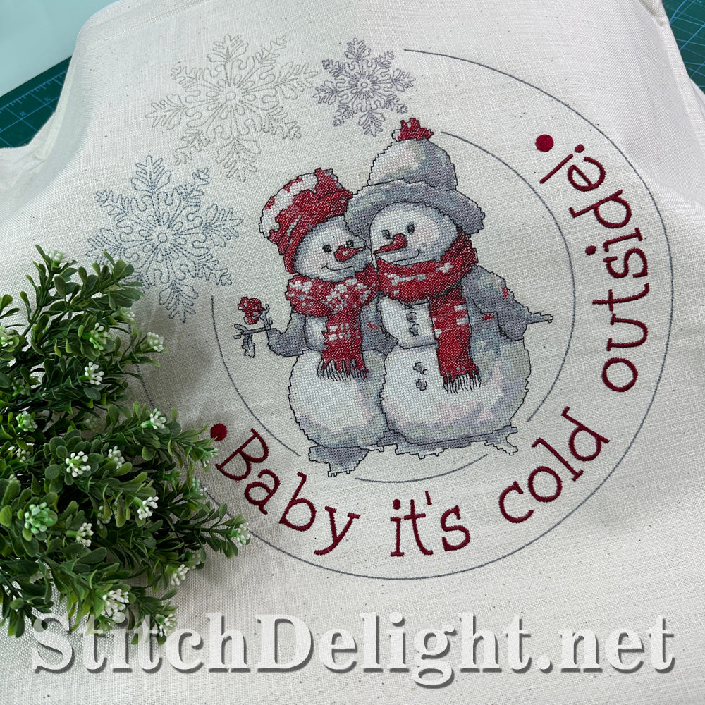 SDS4279 Cross Stitch Snowman Couple