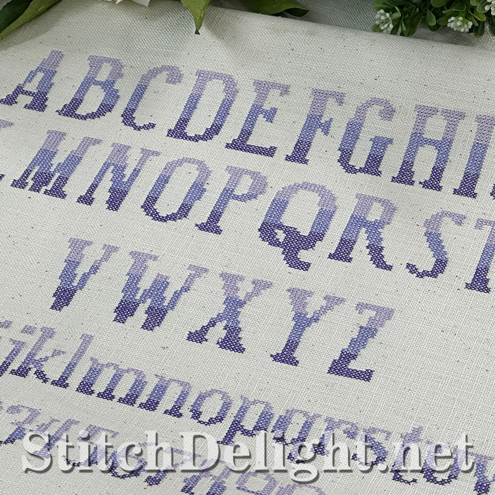 SDS4285 Ombre Cross Stitch Font