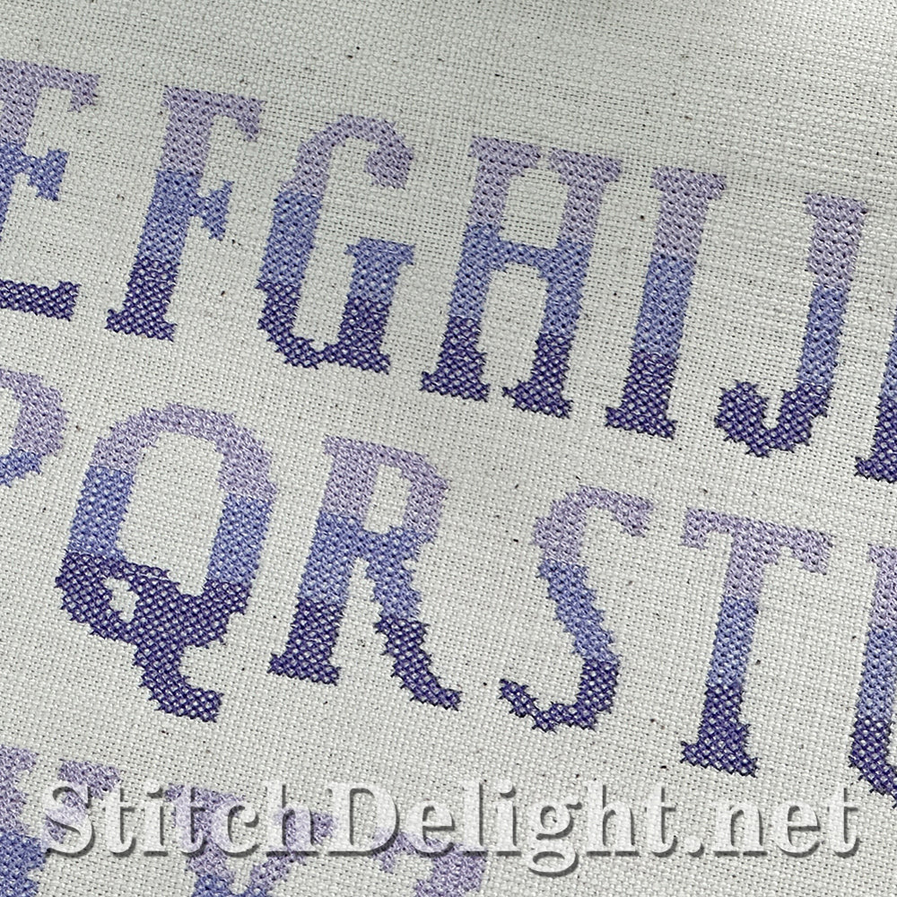 SDS4285 Ombre Cross Stitch Font