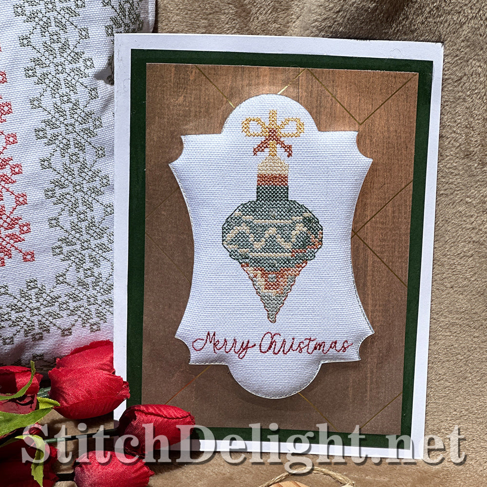 SDS4290 Christmas Bauble cross stitch machine embroidery design – September