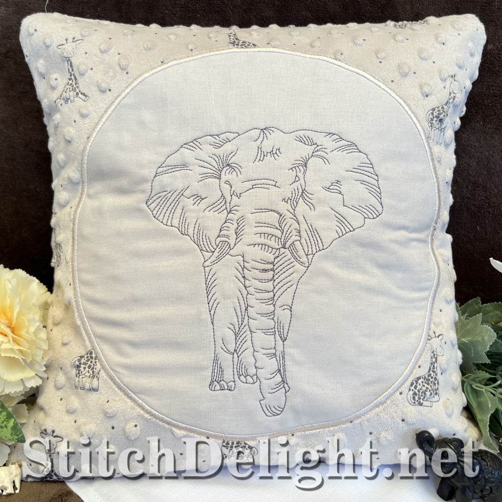 SDS4353 Redwork Elephant