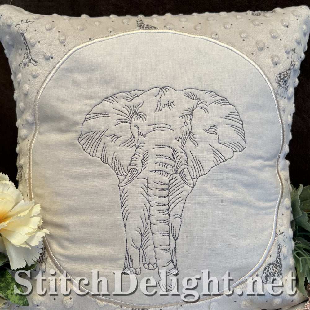 SDS4353 Redwork Elephant