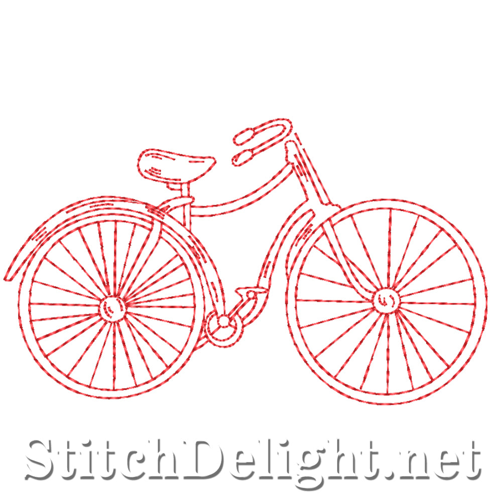 SDS4397 Redwork Bicycle