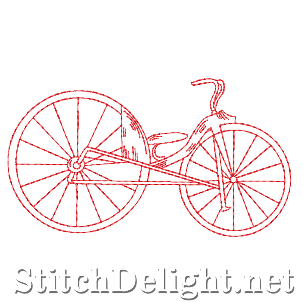 SDS4397 Redwork Bicycle