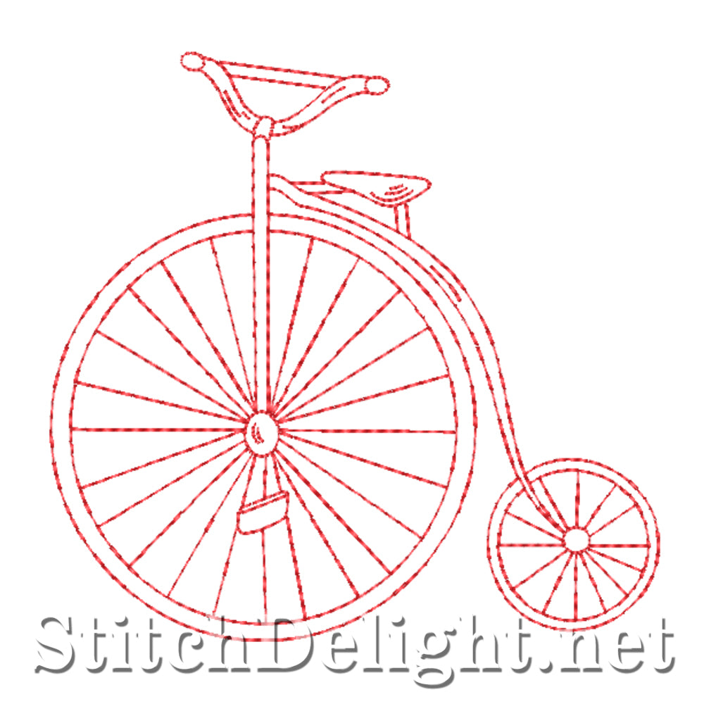 SDS4397 Redwork Bicycle