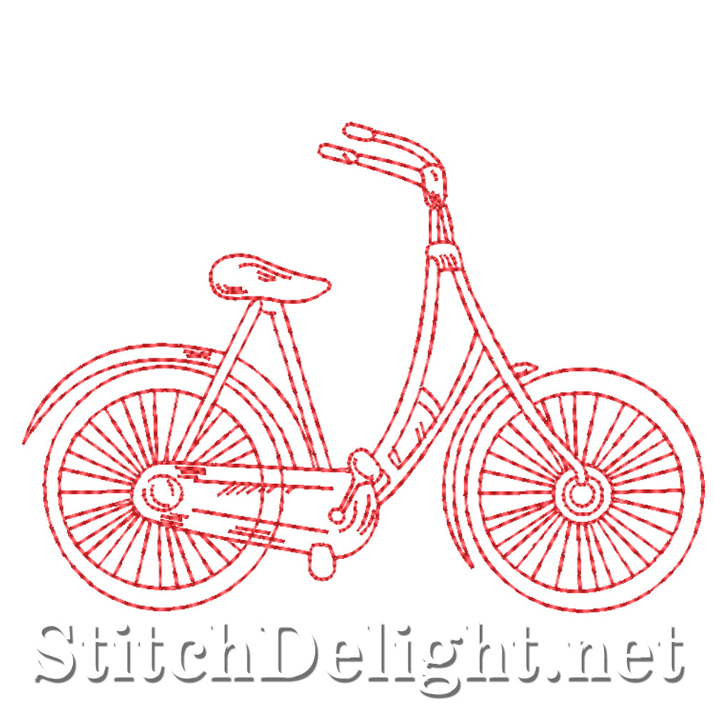 SDS4397 Redwork Bicycle