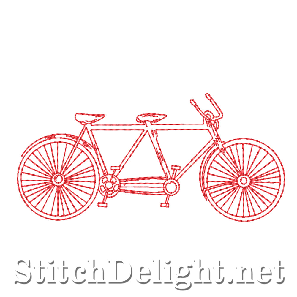 SDS4397 Redwork Bicycle