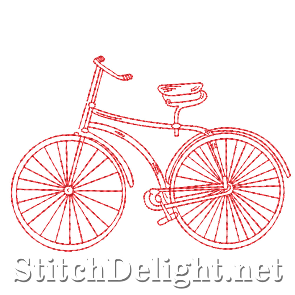 SDS4397 Redwork Bicycle