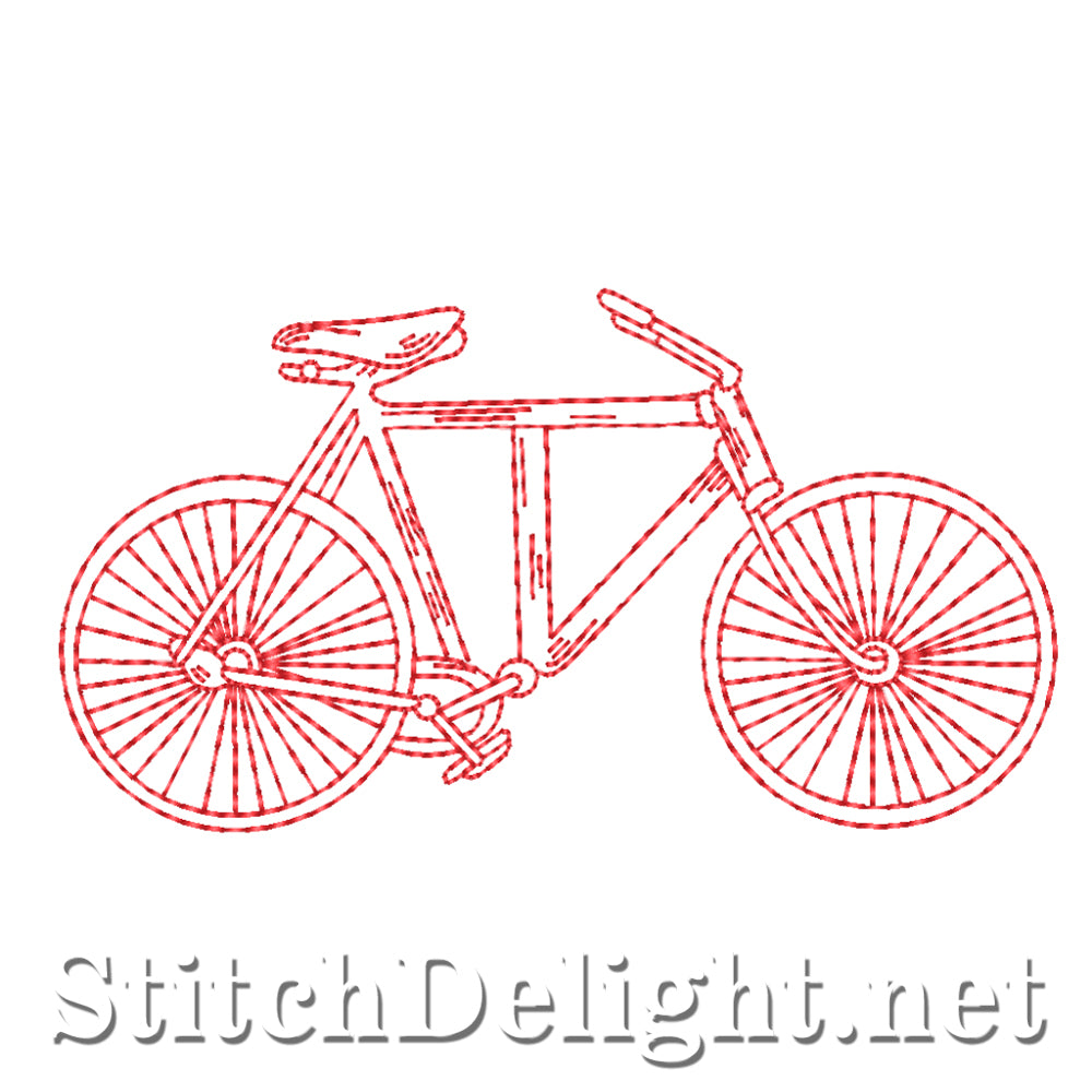 SDS4397 Redwork Bicycle