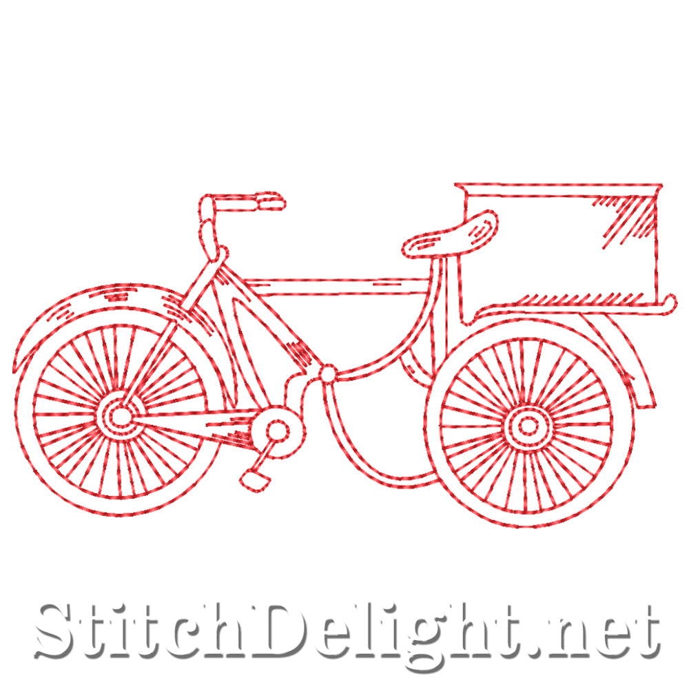 SDS4397 Redwork Bicycle