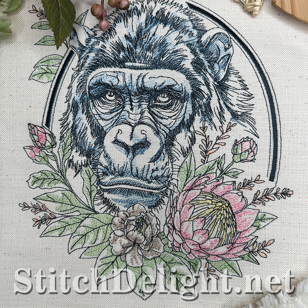 SDS4639 Floral Kingdom Gorilla