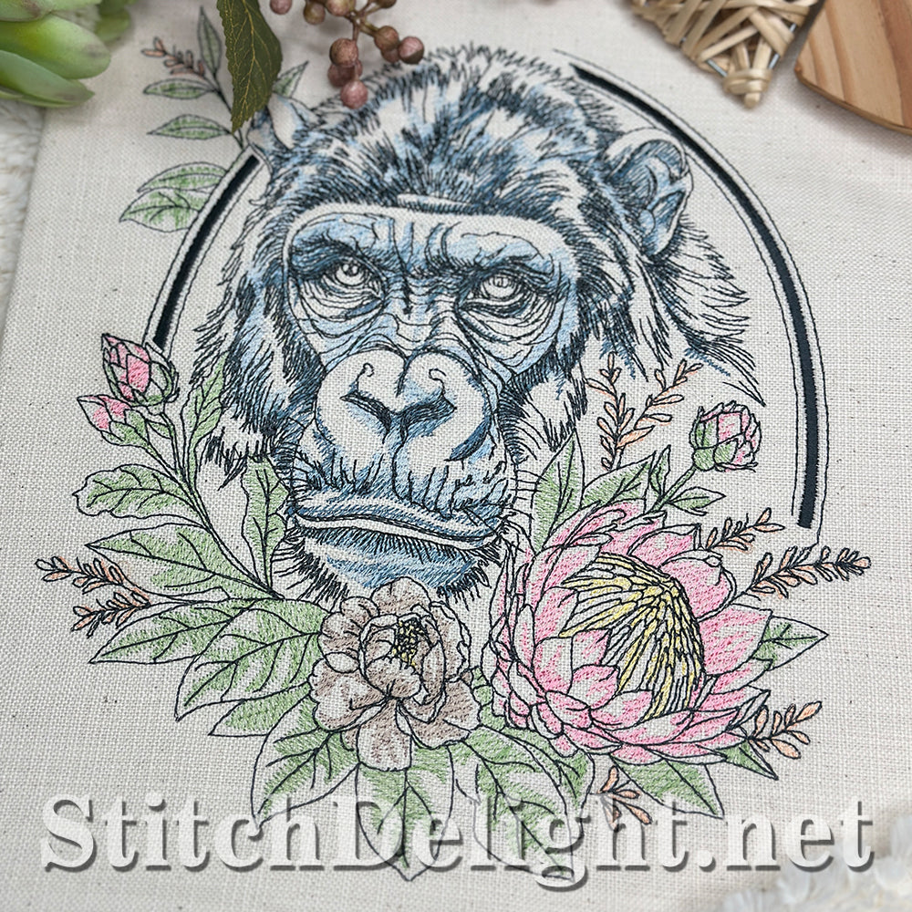 SDS4639 Floral Kingdom Gorilla