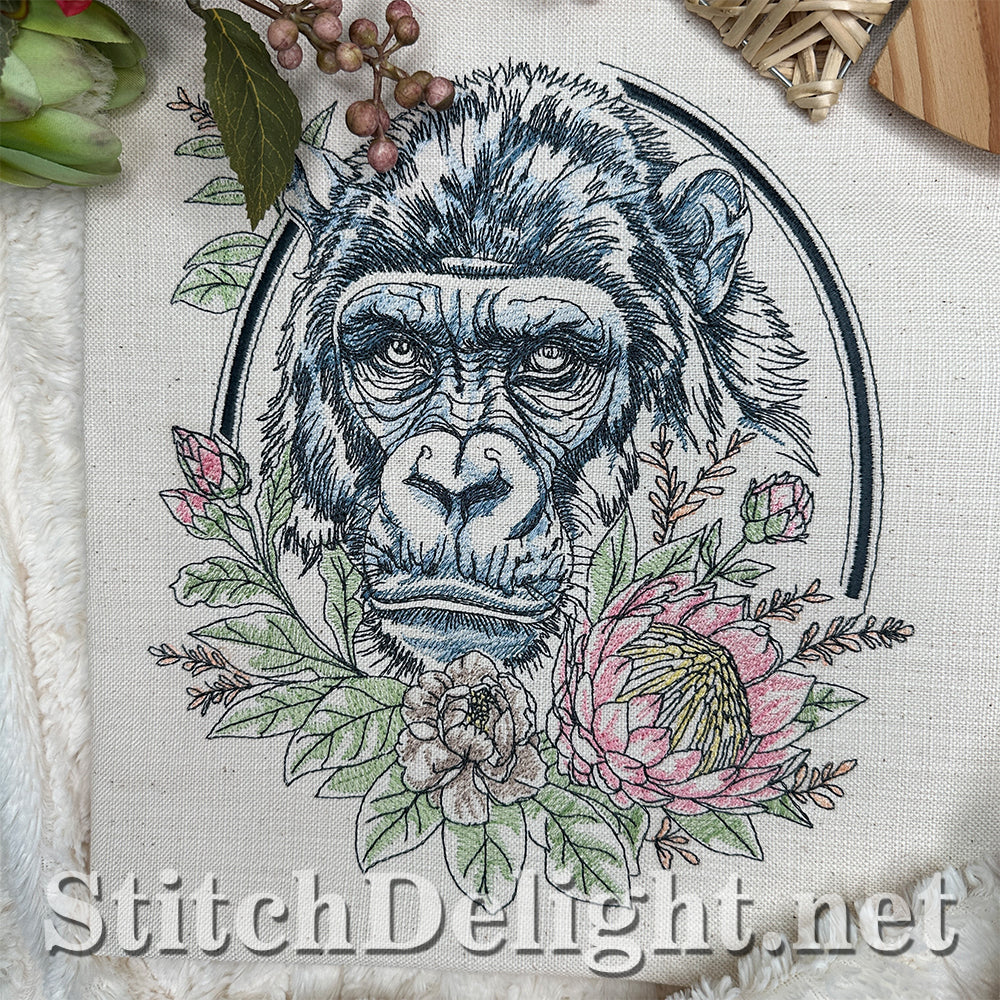 SDS4639 Floral Kingdom Gorilla
