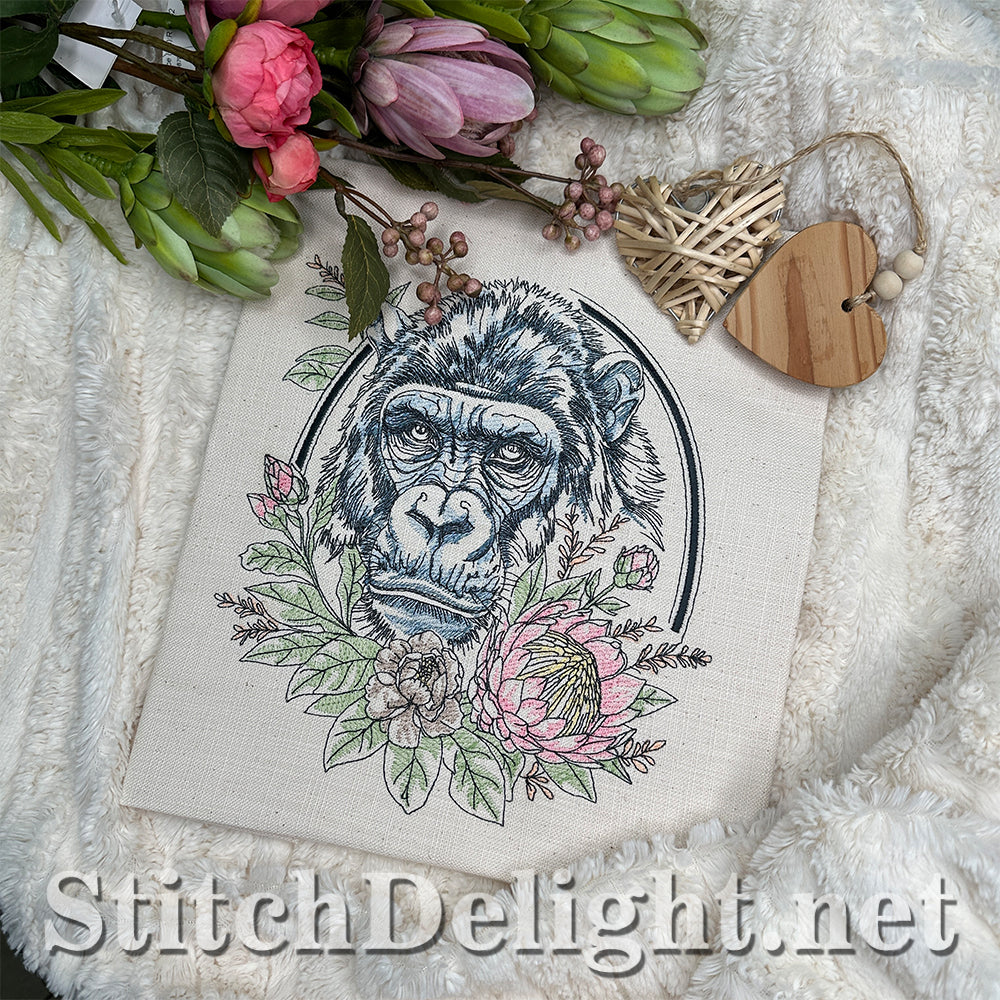 SDS4639 Floral Kingdom Gorilla