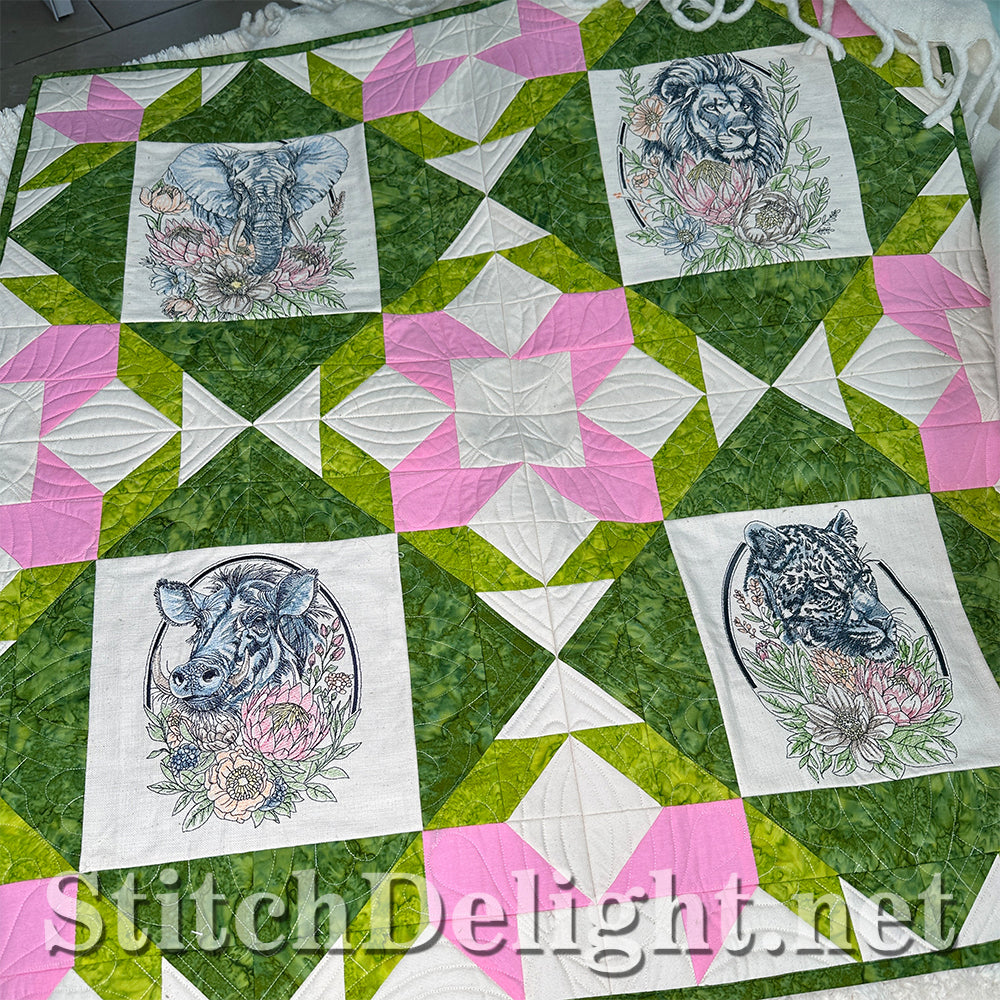 SDS4642 ITH Flower Patchwork