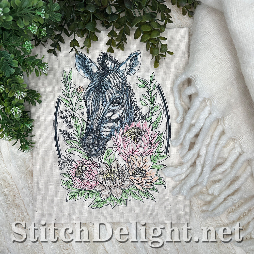 SDS4648 Floral Kingdom Zebra