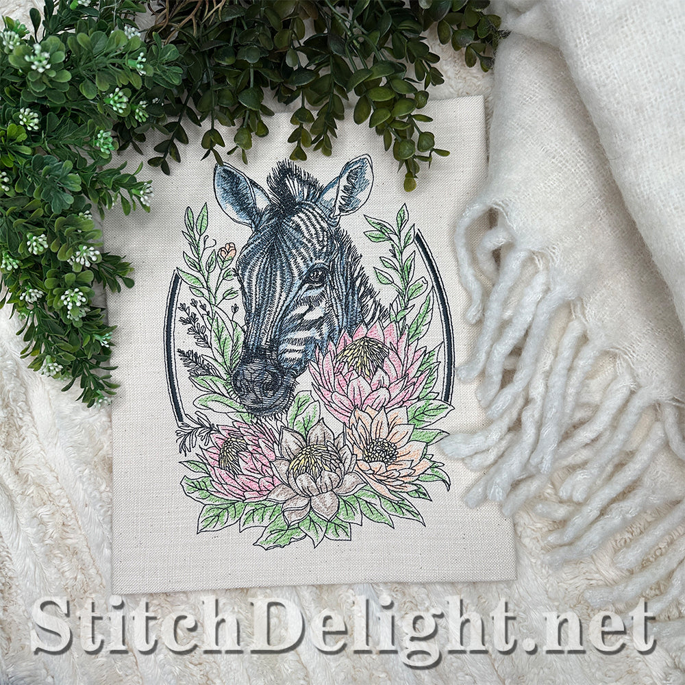 SDS4648 Floral Kingdom Zebra