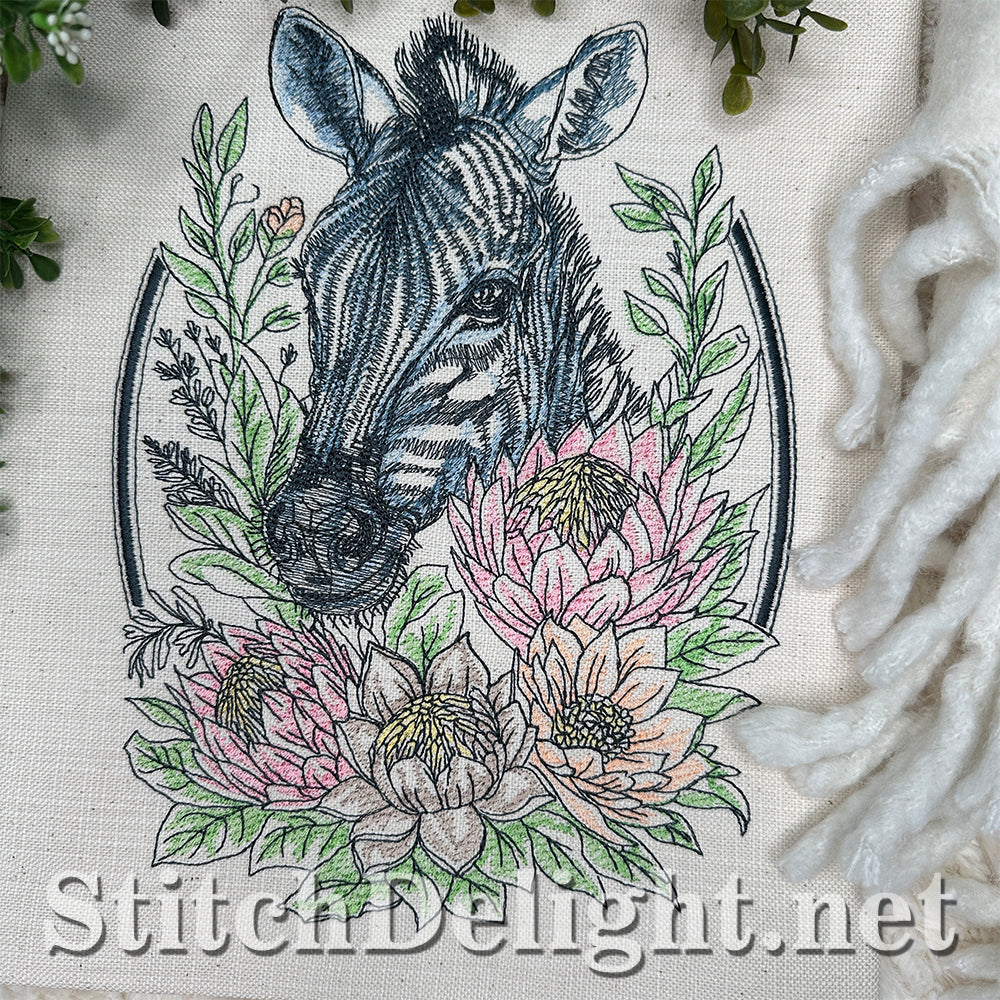 SDS4648 Floral Kingdom Zebra