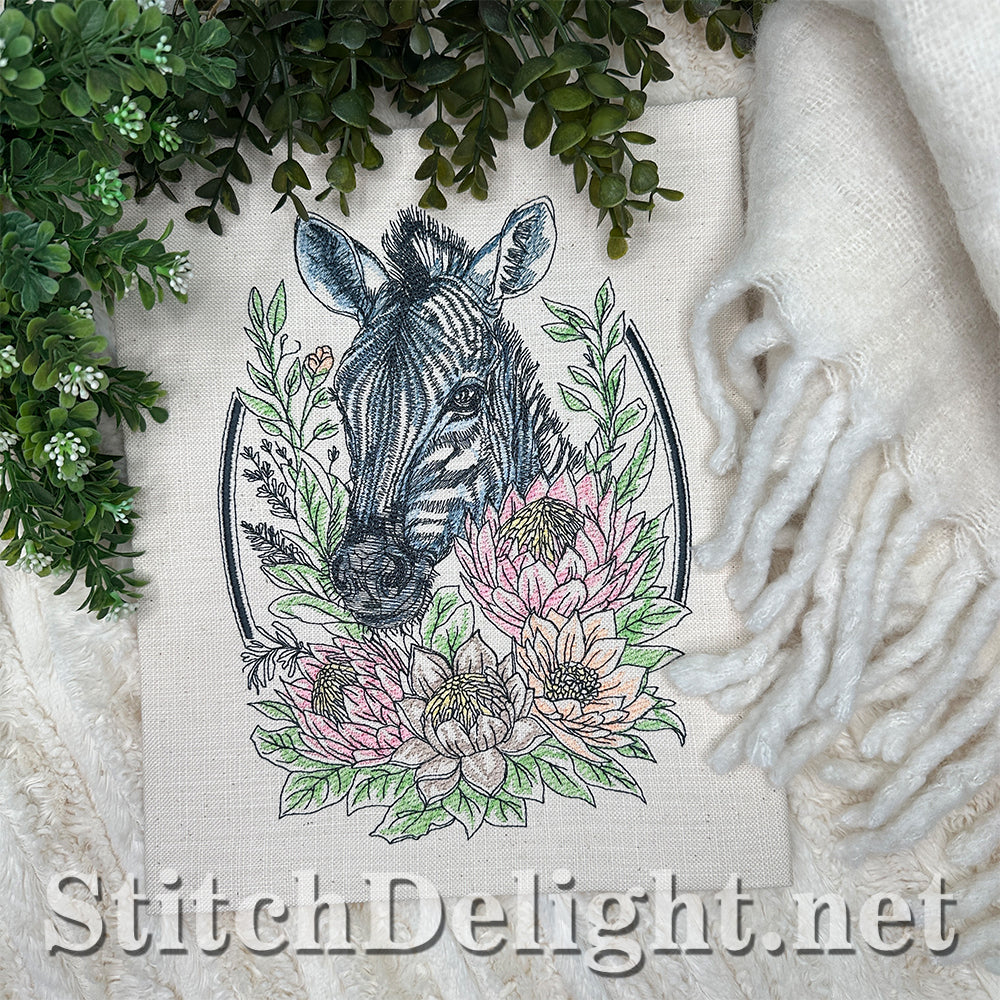 SDS4648 Floral Kingdom Zebra