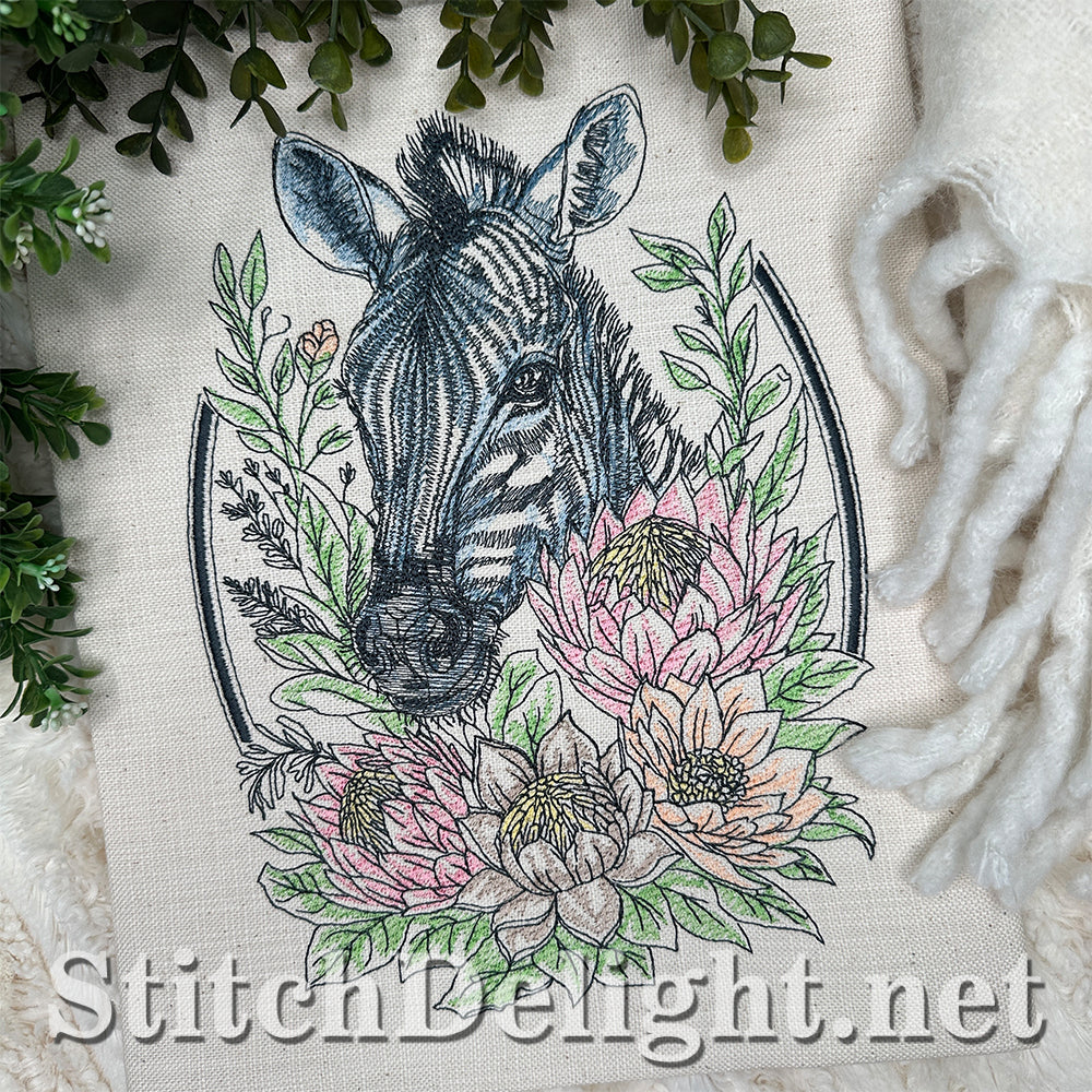SDS4648 Floral Kingdom Zebra
