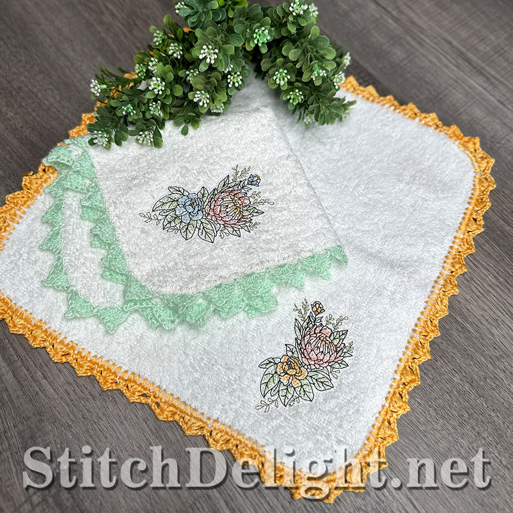 SDS4688 Facecloth Flowers