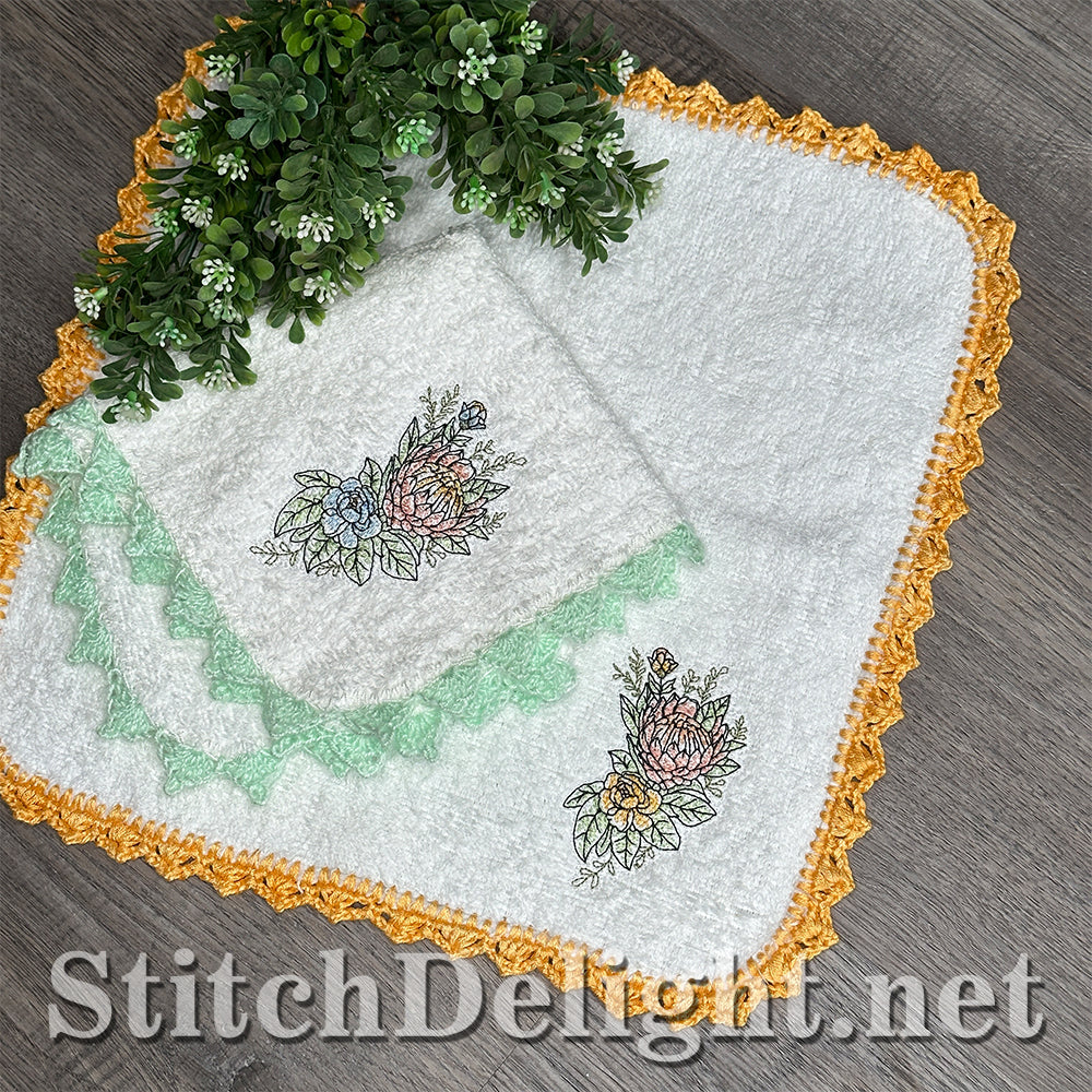 SDS4688 Facecloth Flowers