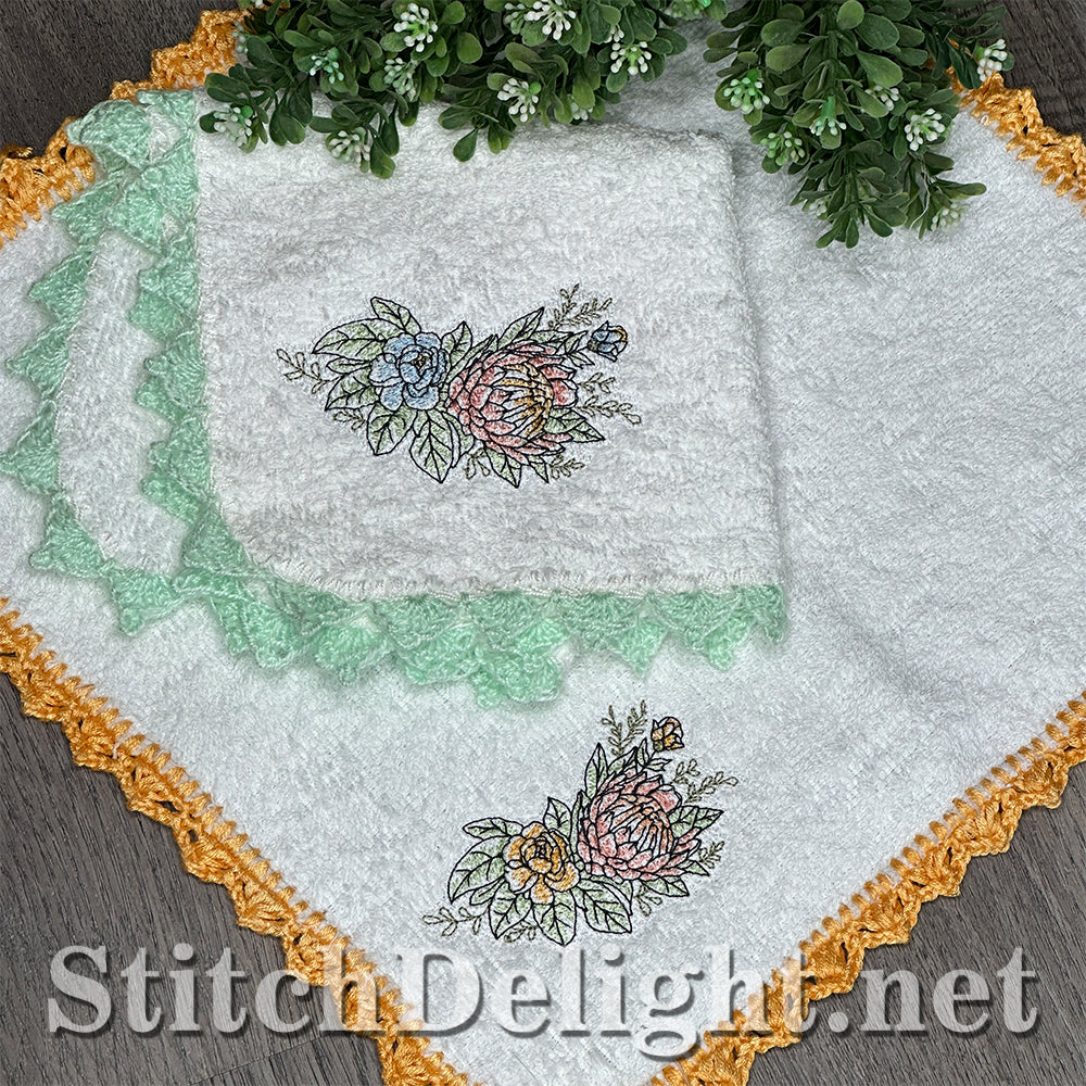 SDS4688 Facecloth Flowers