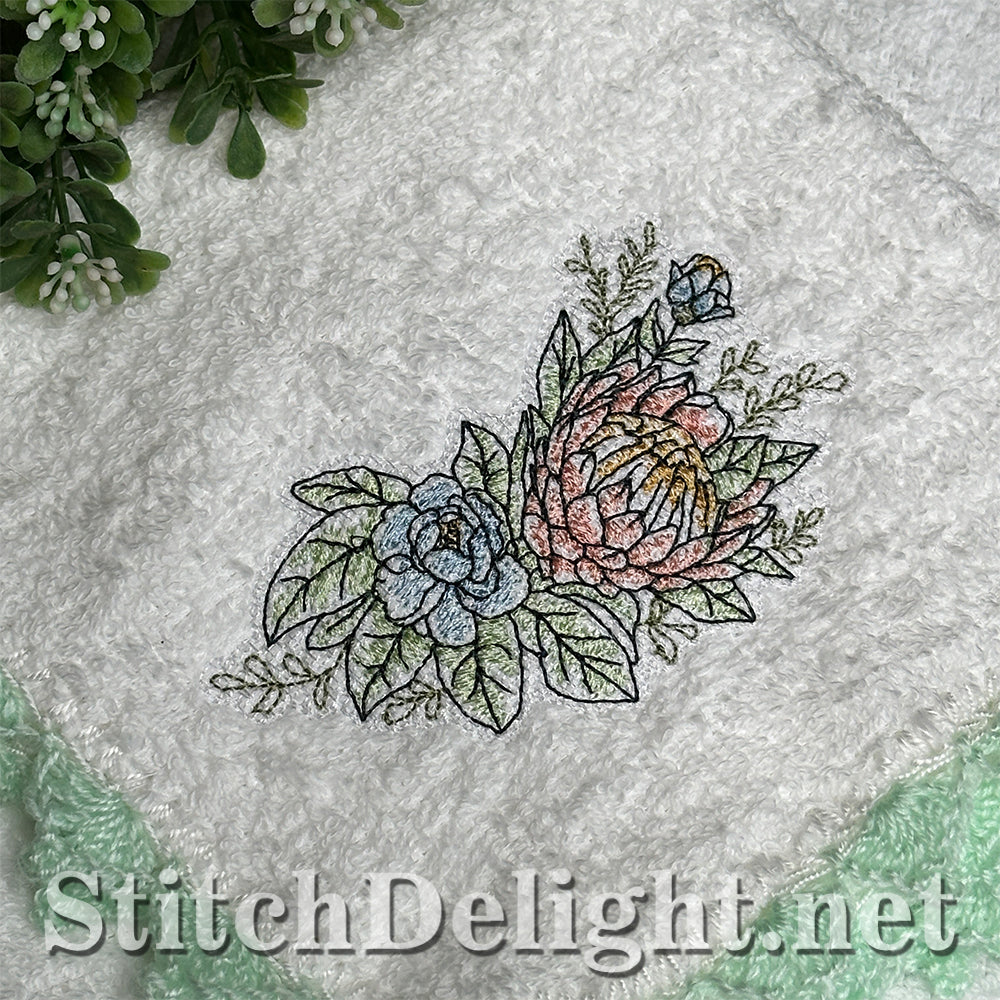 SDS4688 Facecloth Flowers