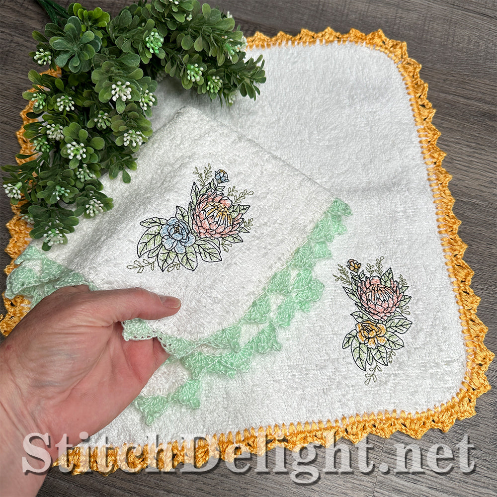 SDS4688 Facecloth Flowers