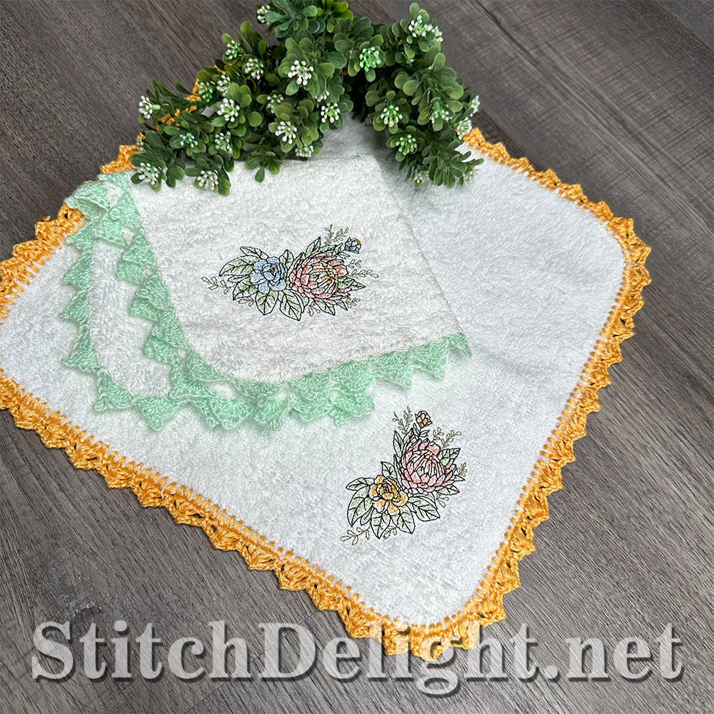 SDS4688 Facecloth Flowers