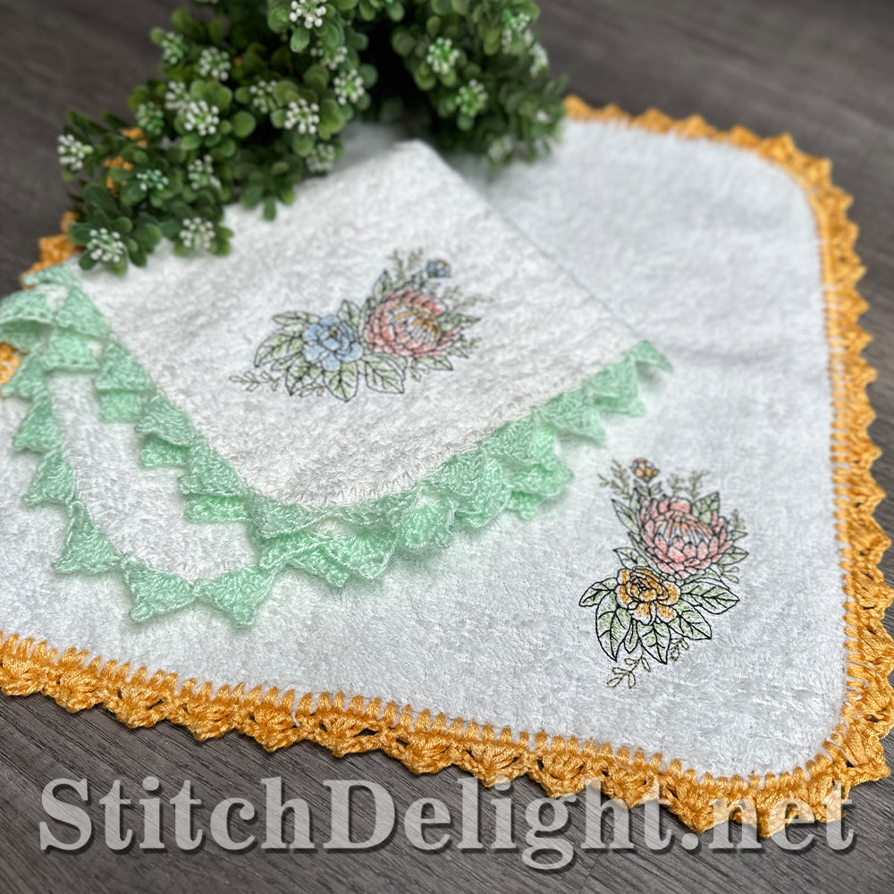 SDS4688 Facecloth Flowers