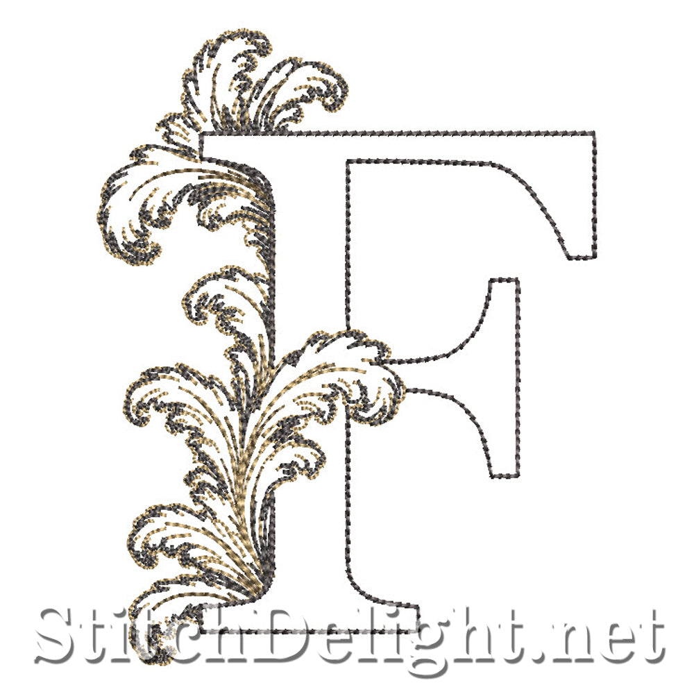 SDS4778 Ornate Acanthus Monogram Font