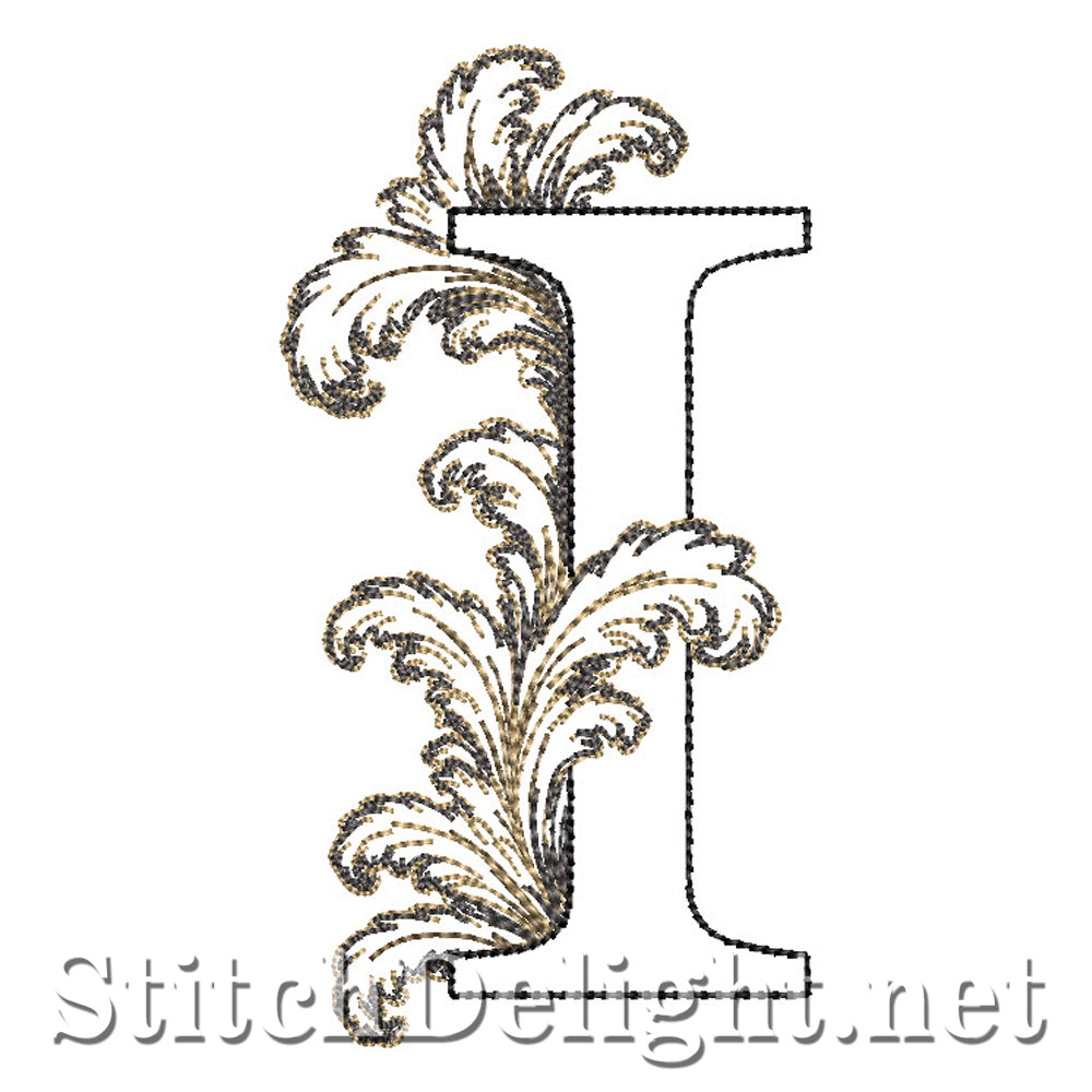 SDS4778 Ornate Acanthus Monogram Font