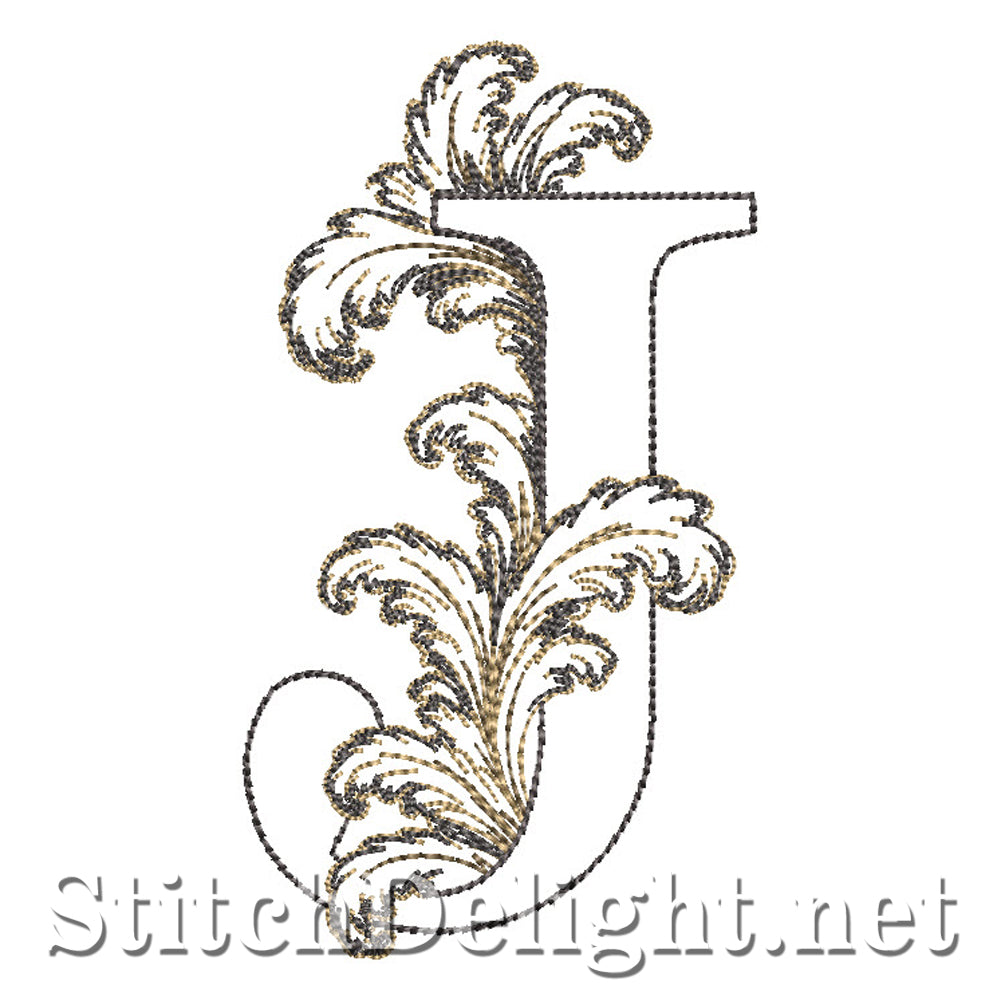 SDS4778 Ornate Acanthus Monogram Font