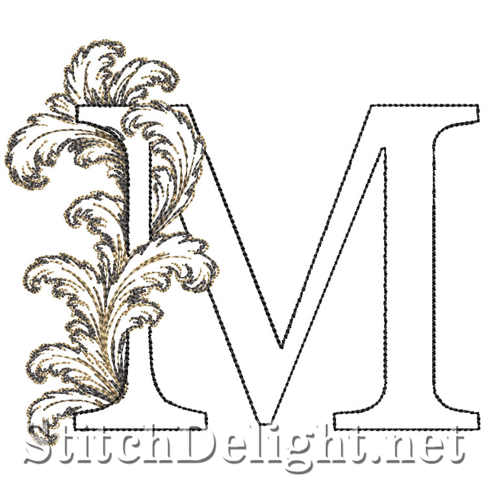 SDS4778 Ornate Acanthus Monogram Font