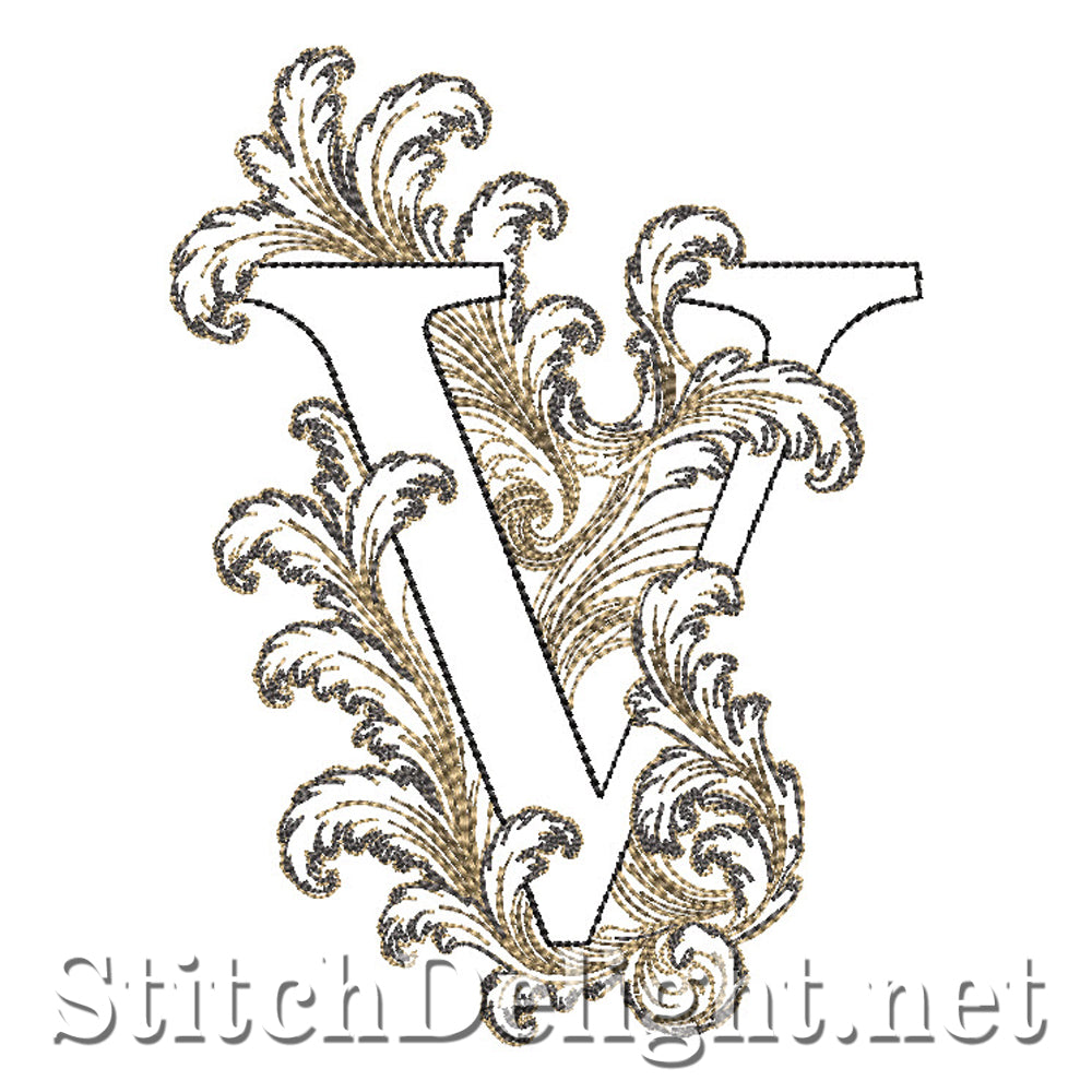 SDS4778 Ornate Acanthus Monogram Font